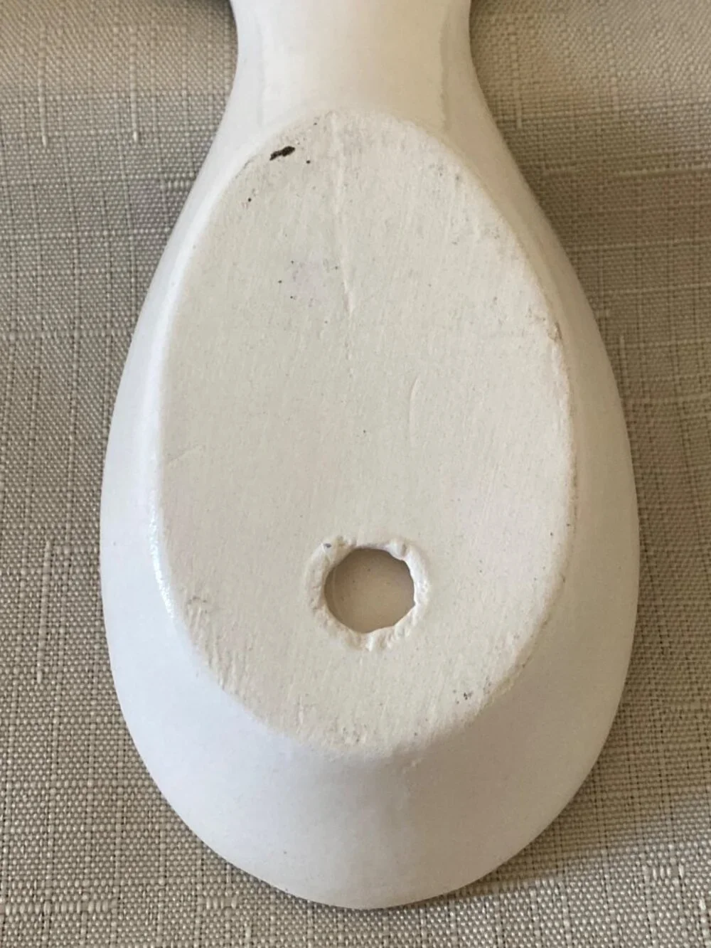 Christmas tree spoon  rest ceramic 8 inches kitchen tool vintage retro